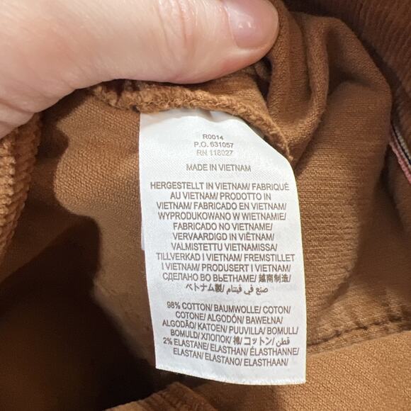 Boden Women’s Wide Leg Corduroy Pants Size M 8R Brown Preppy Academia Timeless - Picture 5 of 9